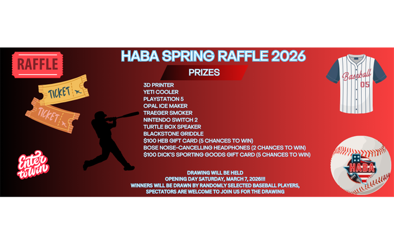 SPRING RAFFLE PRIZES